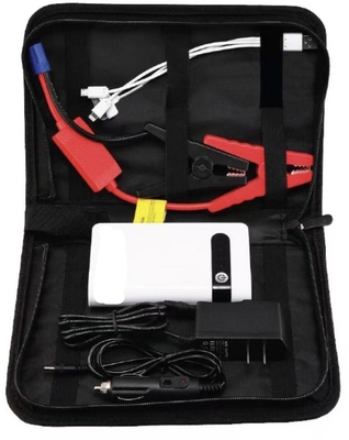 Cargador de batería de coche de 12V y arrancador auxiliar con linterna LED y batería de 11000mAh