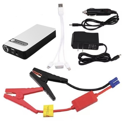 Compacto de 12V de arranque de coche con linterna LED y batería de 11000mAh 400A de corriente máxima