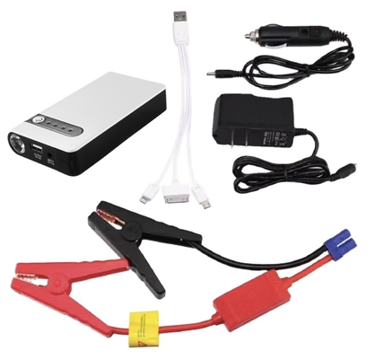12V arrancador portátil con linterna LED y monitor de presión de neumáticos