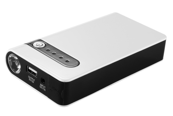 12V arrancador portátil con linterna LED y monitor de presión de neumáticos