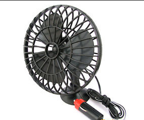 Ventilador oscilante del coche de DC 12V con el montaje de la ventosa del interruptor con./desc.