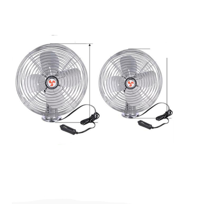 Ventilador de plástico portátil para el coche Para la refrigeración del coche Con encendedor de cigarrillos Viento fuerte