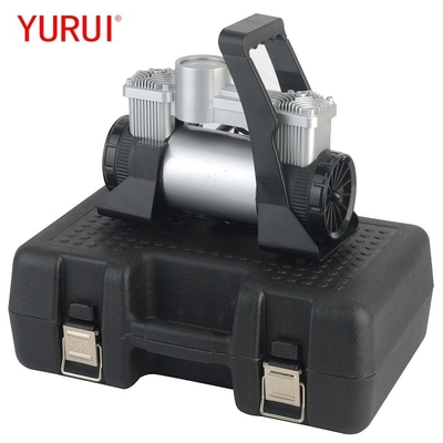 Compresor de aire de coche portátil DC12v Inflador de neumáticos con caja de plástico