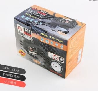 Compresor de aire DC12v de plástico con enchufe para encendedor de cigarrillos