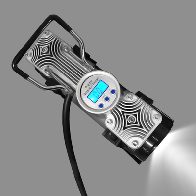 Inflador de neumáticos de automóvil medidor digital compresor de aire de automóvil DC 12v doble cilindro