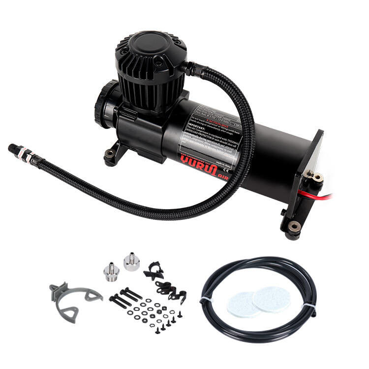 Compresor de aire de automóviles pesados metal para camiones todoterreno 4x4 de alta presión Compresor de aire de plata infladores de neumáticos de automóviles