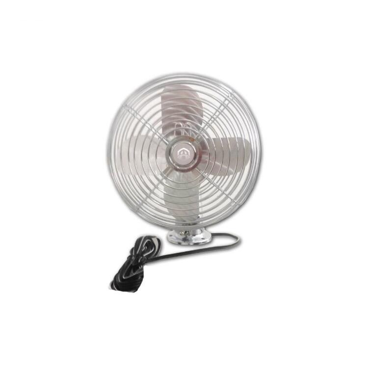 Ventilador de plástico portátil para el coche Para la refrigeración del coche Con encendedor de cigarrillos Viento fuerte