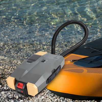 5000mAH Capacidad de la batería SUP Bomba eléctrica para el muelle inflable Kayak Paddle Board 20PSI 12V/110-240V