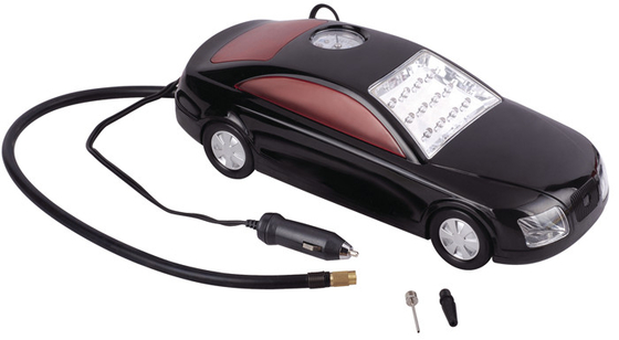 Un buen precio. 3 en 1 coche forman el compresor de aire plástico rápido DC12V con la luz del LED para la inflación del neumático en línea