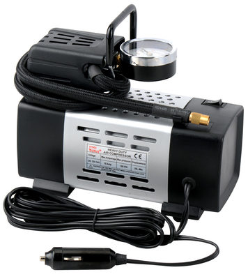 Un buen precio. Inflación potente portátil del compresor de aire del metal 150PSI 12V con 2 adaptadores de la boca en línea