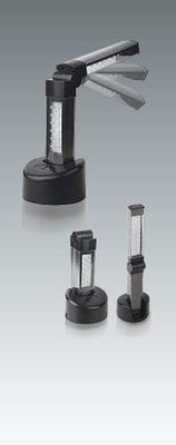 Un buen precio. Negro flexible LED de la linterna que trabaja la batería ligera Ni-Mh portátil para llevar en línea