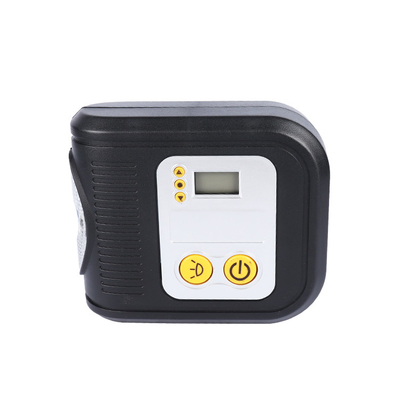 Compresor de aire de plástico portátil para automóviles pantalla digital Dc12v bomba de neumáticos de hinchazón con bolsa de tela de lámpara