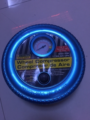 Un buen precio. El neumático azul real formó la bomba del neumático del coche eléctrico, compresor de aire del neumático con la manguera de los 59cm en línea