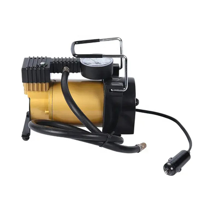 Compresor de aire de metal portátil DC12v neumático de automóvil de cilindro único bomba de inflador de neumáticos de automóvil inflación rápida