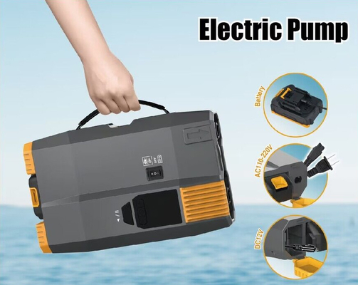 12 voltios de bomba eléctrica de sup con batería y AC110V-220V de largo tiempo de trabajo 20psi con pantalla