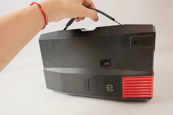 Bombas de inflación eléctricas versátiles recargables para montar en pie, de 12v con pantalla digital y 6 boquillas