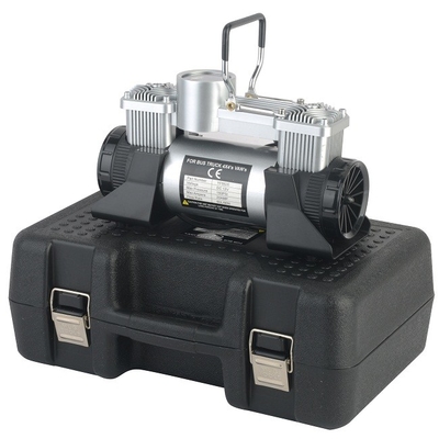 Inflador de neumáticos de automóviles DC 12v Compresor de aire automático de presión metálica con caja de plástico