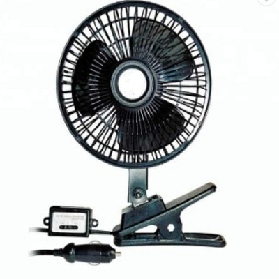 Un buen precio. Material plástico negro 12v/24v del ventilador del coche con el medio guardia del metal de la seguridad en línea