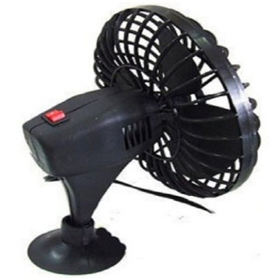 Un buen precio. Mini montaje oscilante plástico de la taza del ventilador del coche de 4 pulgadas con el interruptor dos en línea