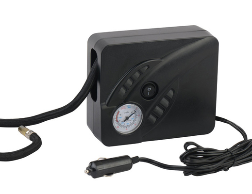 Pneumático de coche negro DC 12V compresor de aire portátil inflador de neumáticos portátil