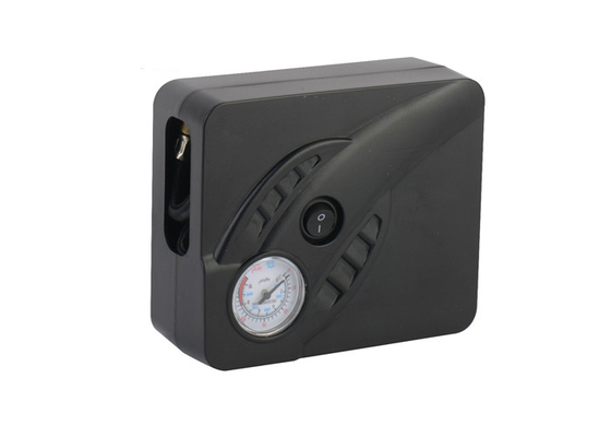 Compresor de aire de neumáticos de neumáticos de DC12V negro con tapones de cigarrillo